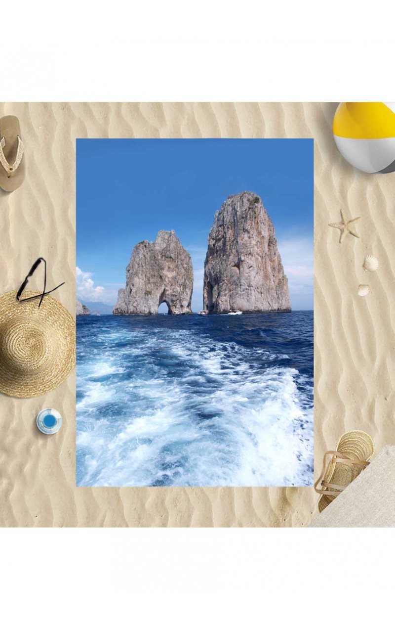 Telo Mare Personalizzato Con Foto – Microfibra 76x152 Cm, Asciugamano Da Spiaggia Adulti, Regalo Originale