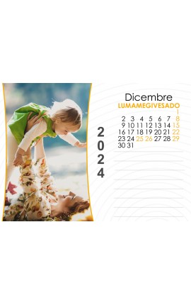 Calendario foto verticale con note