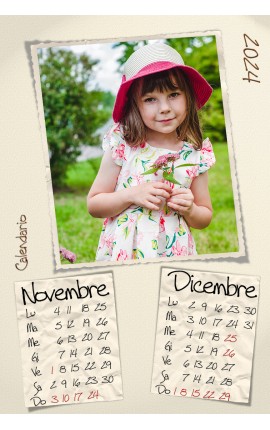 Calendario Cartoline Verticale