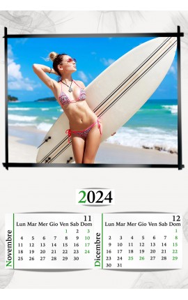 Calendario Surf Orizzontale