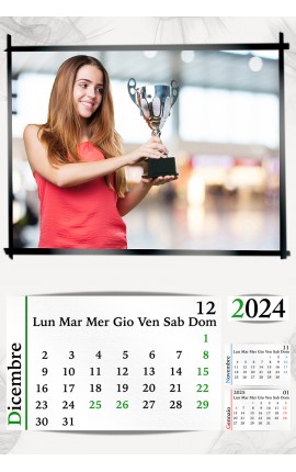 Calendario Black Frame