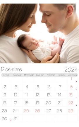 Calendario Riquadro Orizzontale
