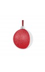 Palla Natale Rossa con Glitter personalizzata
