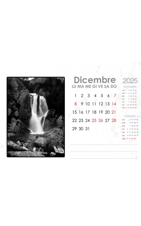 Calendario da tavolo 12 pagine