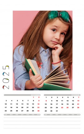 Calendario Note Verticale