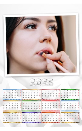 Calendario datario colorato