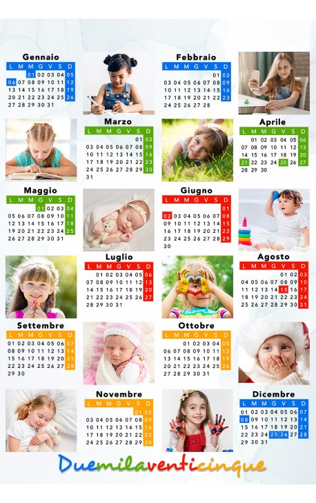 Calendario 12 Foto