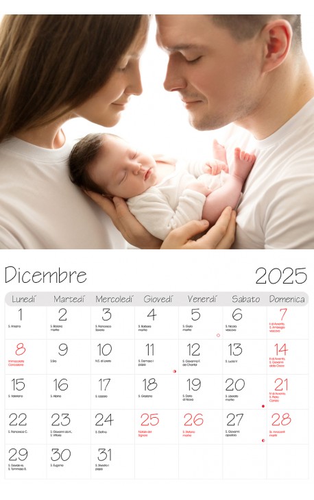 Calendario Riquadro Orizzontale