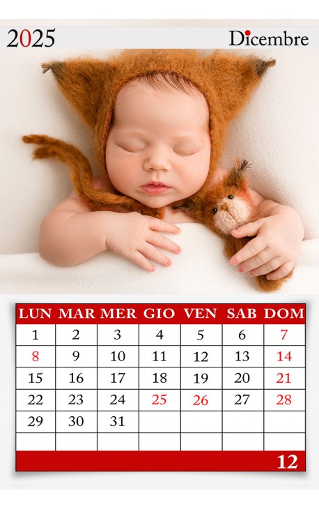 Calendario Classic Red