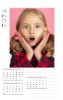 Calendario Red verticale con note