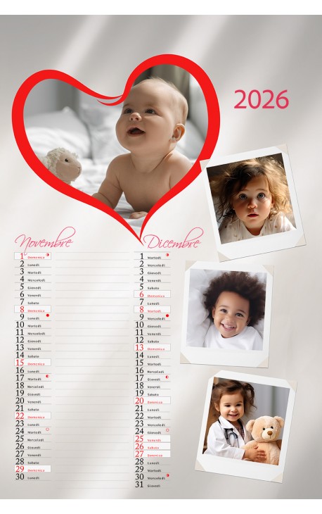 Calendario Cartoline