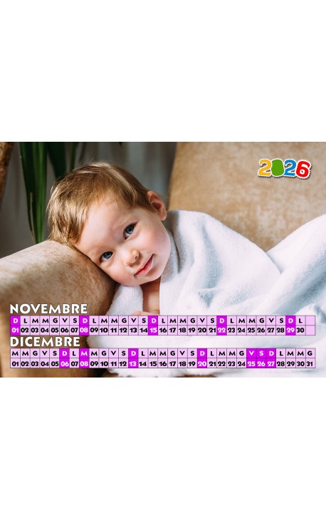 Calendario Multicolor 6 pagine