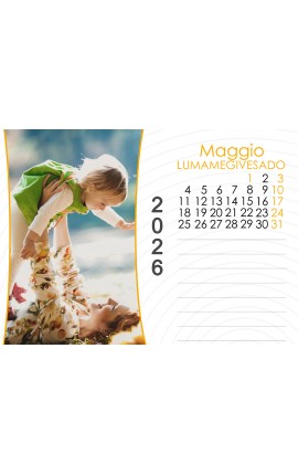 Calendario verticale con note