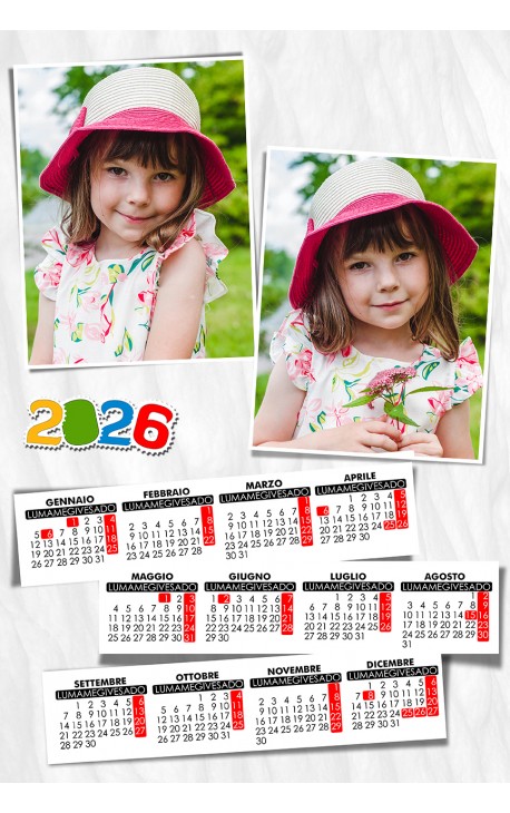 Calendario Sfumatura