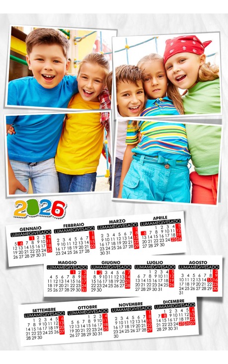 Calendario Sfumatura mosaico