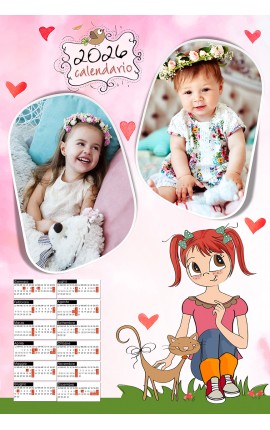 Calendario Gatto in love