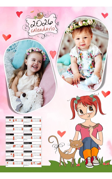 Calendario Gatto in love