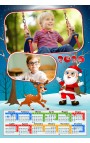 Calendario Babbo Natale e la Renna