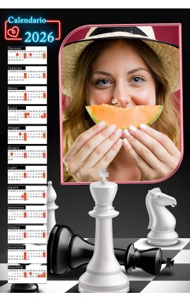 Calendario Verticale Scacchi