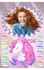 Calendario Unicorno Rosa