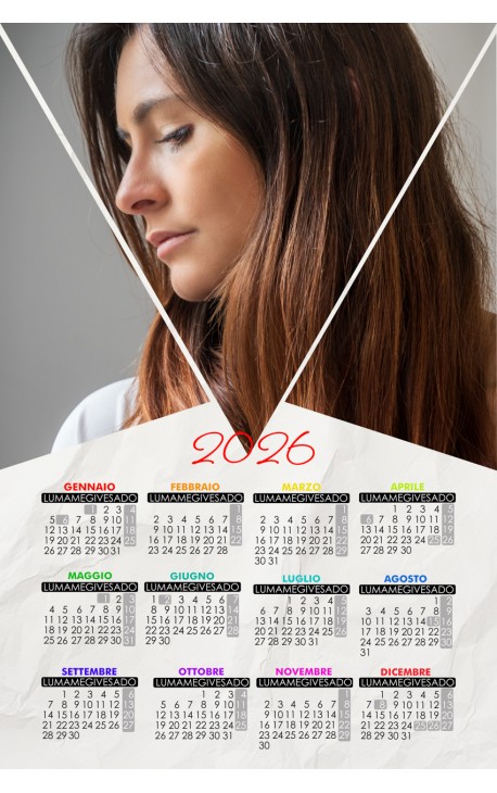 Calendario con foto Colore