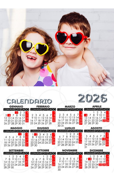 Calendario Cuoricini