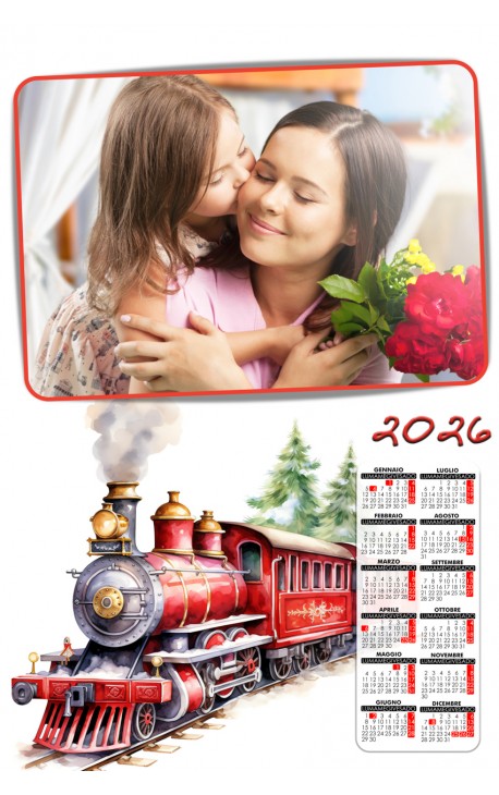 Calendario Babbo Natale in treno