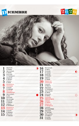 Foto calendario personalizzato con fasi lunari