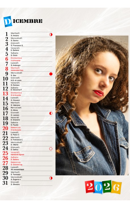 Calendario Allegro Verticale