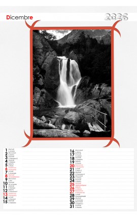 Calendario Effetto Marmo Verticale