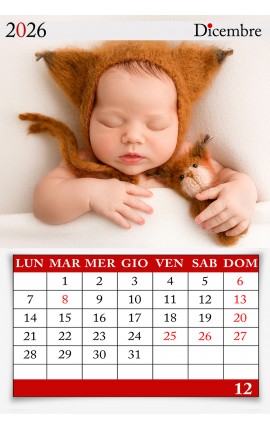 Calendario Classic Red