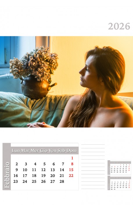 Calendario Grey Frame