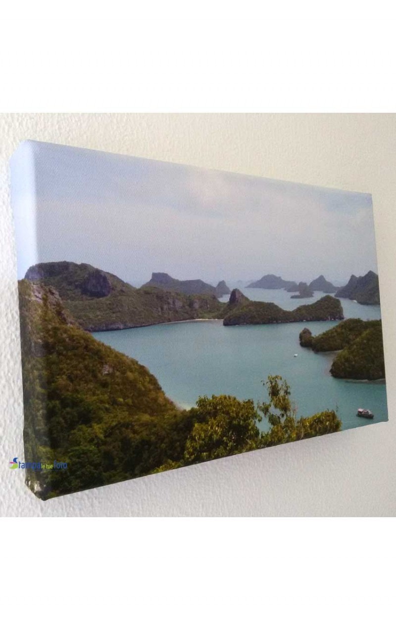 Your My Photo - Stampa Su Tela Personalizzata Con Cornice | Formato A4 (30,5x20,3 Cm) | Regalo Unico Con Le Tue Foto | Decorazione Murale