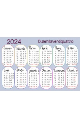 Calendario personalizzato 2024 con foto